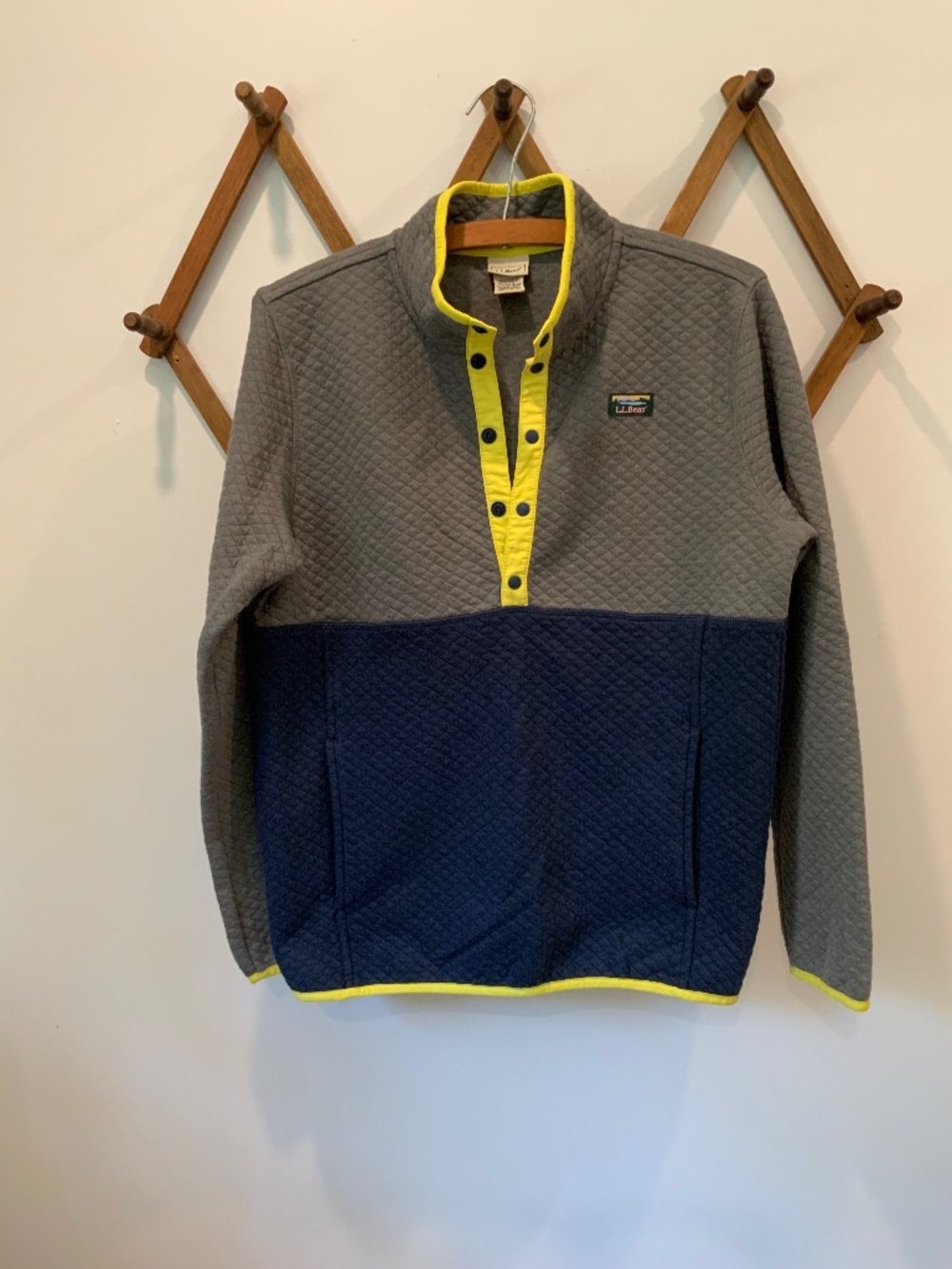 LLBean Kids Quilted Quarter-Snap Pullover